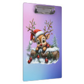 Niedliche Weihnachtskarte mit Ornamenten Klemmbrett (Rechts)