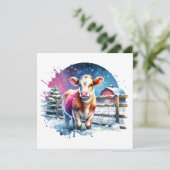 Niedliche Weihnachtskarte Personalisiert Weihnacht Karte (Stehend Vorderseite)