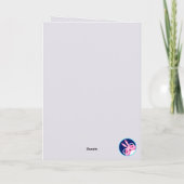 Niedliche Weihnachtskarte Personalisierter Feierta Dankeskarte (Rückseite)