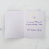 Niedliche Weihnachtskarte Personalisierter Feierta Dankeskarte (Innenseite)