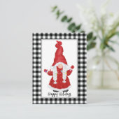 Niedliche Weihnachtskarte Postkarte (Stehend Vorderseite)