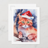 Niedliche Weihnachtskarte Postkarte (Vorne/Hinten)