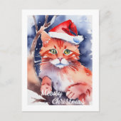 Niedliche Weihnachtskarte Postkarte (Vorderseite)