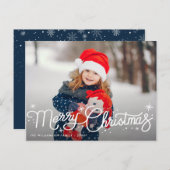 niedliche Weihnachtskarte Postkarte (Vorne/Hinten)