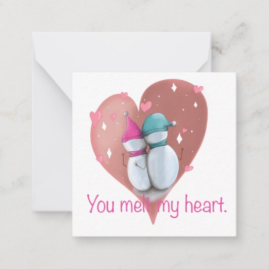 Niedliche Weihnachtskarte. Weihnachtskarte des Sch Mitteilungskarte (Vorderseite)