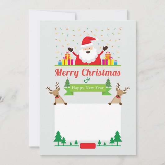 Niedliche Weihnachtskarten Einladung (Vorderseite)