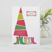 Niedliche Weihnachtskarten Feiertagskarte (Stehend Vorderseite)