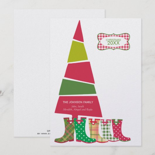 Niedliche Weihnachtskarten Feiertagskarte (Vorne/Hinten)