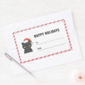 Niedliche Weihnachtskartentafel auf dem Aufkleber (Umschlag)