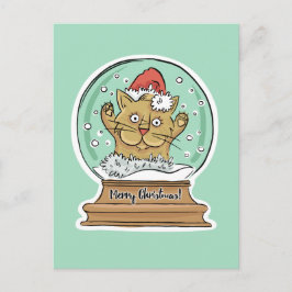 Niedliche Weihnachtskartentafel Feiertagspostkarte