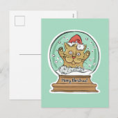 Niedliche Weihnachtskartentafel Feiertagspostkarte (Vorne/Hinten)