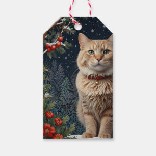 Niedliche Weihnachtskätzchen im Winter Geschenkanhänger