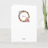 Niedliche Weihnachtskätzchen Katzen Rustikale Urla Feiertagskarte (Rückseite)