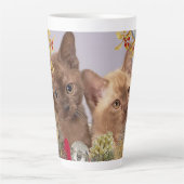 Niedliche Weihnachtskätzchen / Überlaufurlaub Milchtasse (Vorderseite)