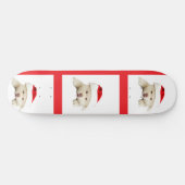 Niedliche Weihnachtskätzchen und Herzline Art Skateboard (Horizontal)