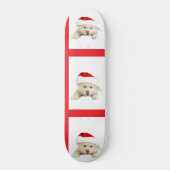 Niedliche Weihnachtskätzchen und Herzline Art Skateboard (Vorderseite)