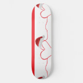 Niedliche Weihnachtskätzchen und HerzlinienLegging Skateboard (Vorderseite)