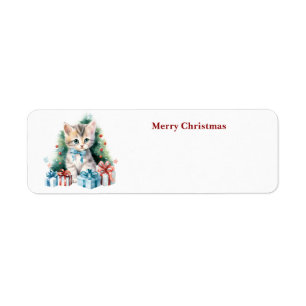 Niedliche Weihnachtskatze