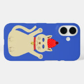 Niedliche Weihnachtskatze Case-Mate iPhone Hülle (Rückseite (Horizontal))