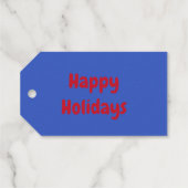 Niedliche Weihnachtskatze Custom Geschenkanhänger (Rückseite (Horizontal))