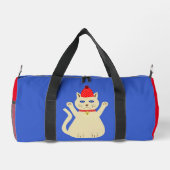 Niedliche Weihnachtskatze Duffle Bag (Rückseite)