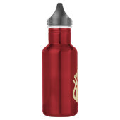 Niedliche Weihnachtskatze Edelstahlflasche (Links)