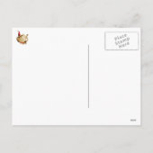 Niedliche Weihnachtskatze Feiertagspostkarte (Rückseite)