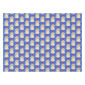 Niedliche Weihnachtskatze Gemustert Tischdecke (Vorderseite (Horizontal))