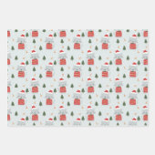 Niedliche Weihnachtskatze Geschenkpapier Set (Vorderseite 2)