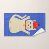 Niedliche Weihnachtskatze Handtuch (Handtuch)