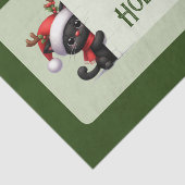 Niedliche Weihnachtskatze - Happy Holidays Tissue  Seidenpapier (Ausschnitt)