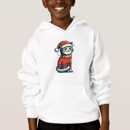 Niedliche Weihnachtskatze Hoodie
