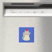 Niedliche Weihnachtskatze Magnet (In Situ (Geschirrspüler))