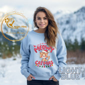 Niedliche Weihnachtskatze Meowy Weihnachtskatze Sweatshirt