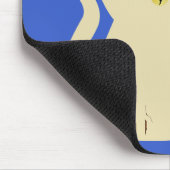 Niedliche Weihnachtskatze Mousepad (Ecke)