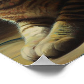 Niedliche Weihnachtskatze Poster (Ecke)