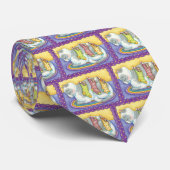 Niedliche Weihnachtskatze Schlafen mit Mäusen in S Krawatte (Gerollt)