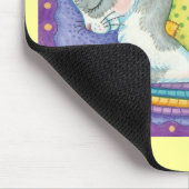 Niedliche Weihnachtskatze Schlafen mit Mäusen in S Mousepad (Ecke)