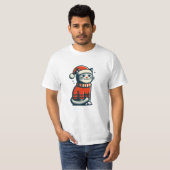 Niedliche Weihnachtskatze T-Shirt (Vorne ganz)