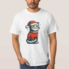 Niedliche Weihnachtskatze T-Shirt