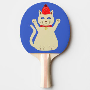Niedliche Weihnachtskatze Tischtennis Schläger