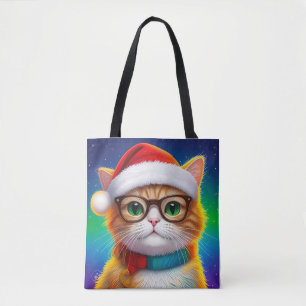 Niedliche Weihnachtskatze Weihnachtsmann-68265 Tasche