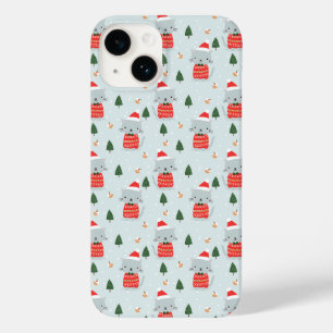 Niedliche Weihnachtskatzen Case-Mate iPhone 14 Hülle