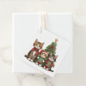 Niedliche Weihnachtskatzen Geschenkanhänger (Beispiel)