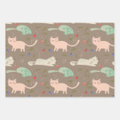 Niedliche Weihnachtskatzen Geschenkpapier Set (Vorderseite 2)
