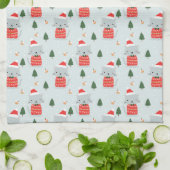 Niedliche Weihnachtskatzen Geschirrtuch (Gefaltet)