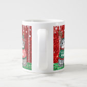 Niedliche Weihnachtskatzen Ich Liebe Sie Mama Jumbo-Tasse (Rückseite)