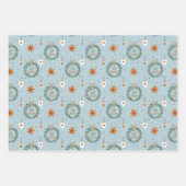 Niedliche Weihnachtskatzen im Winter Strick Light Geschenkpapier Set (Vorderseite 3)