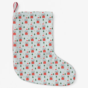 Niedliche Weihnachtskatzen Kleiner Weihnachtsstrumpf