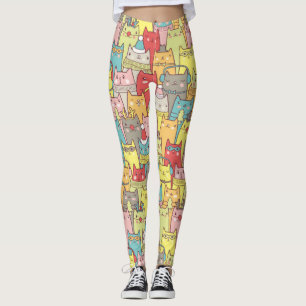 Niedliche Weihnachtskatzen Leggings